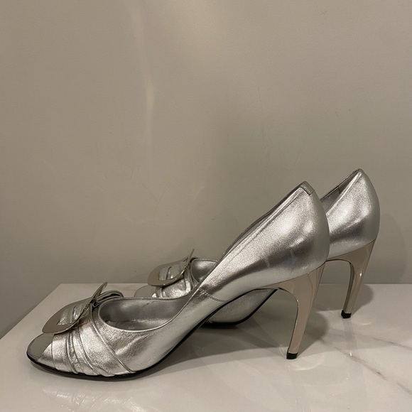 Roger Vivier Silver Buckle Heels - Picture 11 of 15